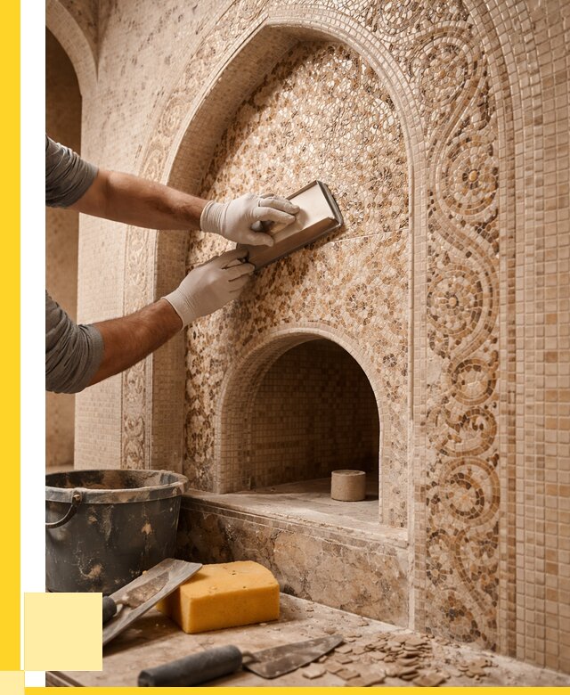 Мозаика для хамама в Устях-Илимске под ключ от 5200 р. | ЭриданСть