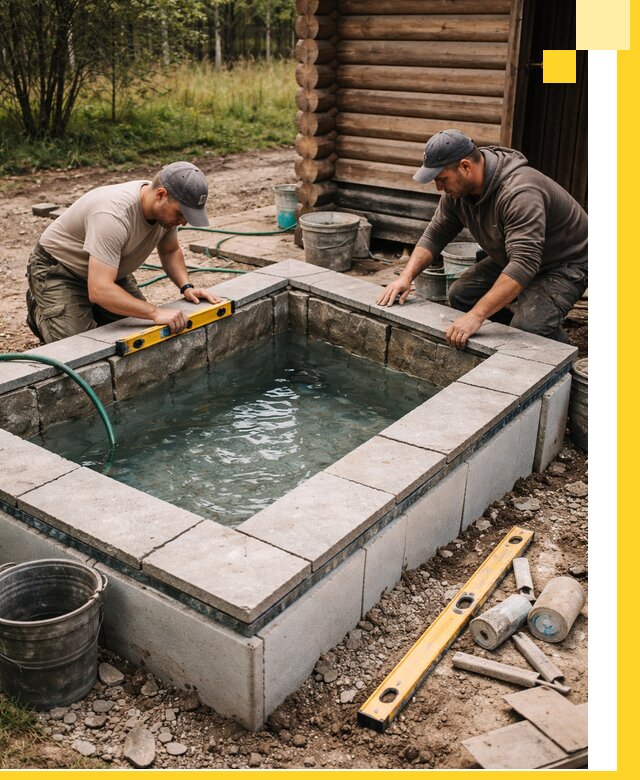 Изготовление и установка холодных купелей под ключ в Устях-Илимске